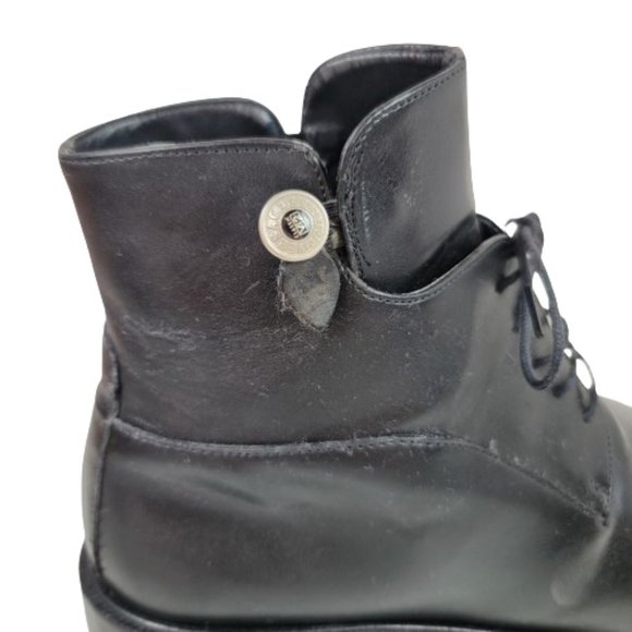 VERSACE CLASSIC V2 MEN'S LEATHER ANKLE BOOTS - Picture 8 of 13